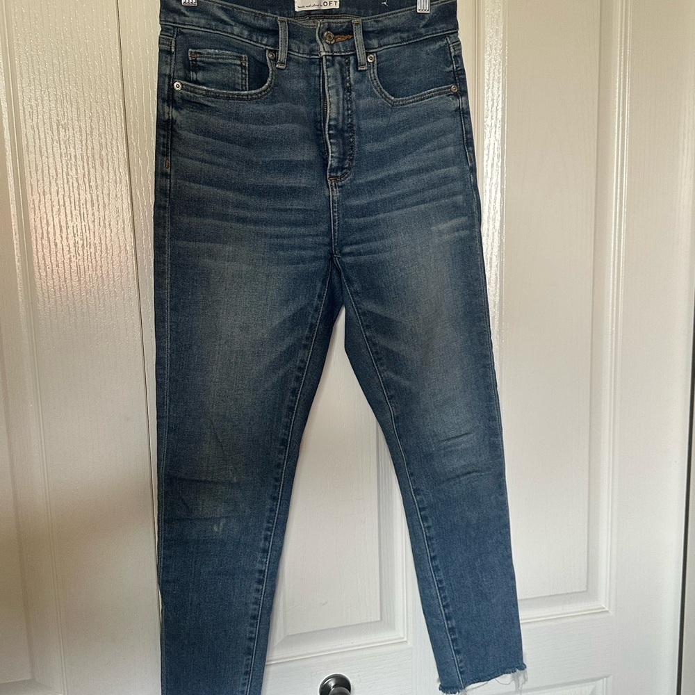 LOFT Blue Skinny Jeans with Modern Stretch